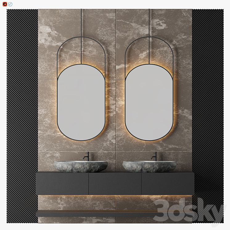 Belik Bathroom 3DS Max - thumbnail 1