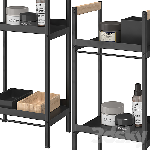 Benjamin bathroom shelving unit 3ds Max - thumbnail 3