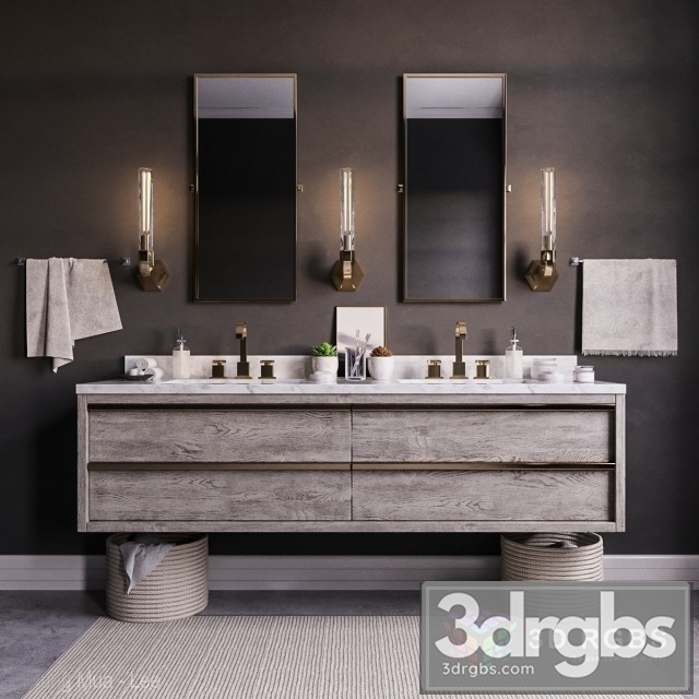 Bezier Double Floating Vanity 3dsmax Download - thumbnail 1