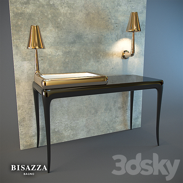 Bisazza bagno _ Large Gloss Table 3ds Max - thumbnail 1