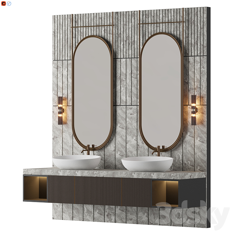 C lassy bathroom 3DS Max - thumbnail 2