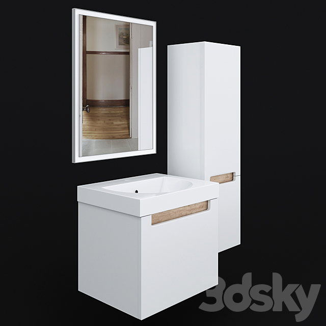 Cabinet with sink Kerama Marazzi BUONGIORNO 60 3ds Max - thumbnail 3