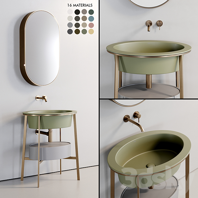 Ceramica Cielo Catino Ovale Washbasin 3ds Max - thumbnail 1