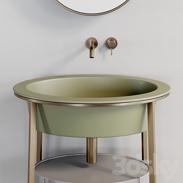 Ceramica Cielo Catino Ovale Washbasin 3ds Max - thumbnail 2