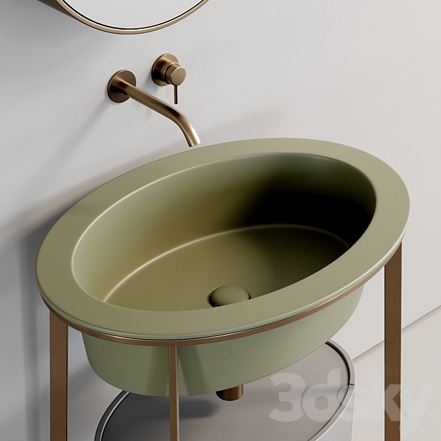 Ceramica Cielo Catino Ovale Washbasin 3ds Max - thumbnail 3