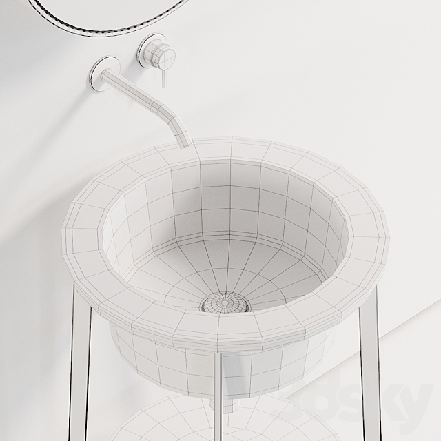 Ceramica Cielo Catino Tondo Washbasin 2 3DS Max Model - thumbnail 3