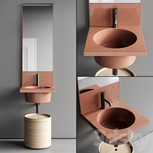 Ceramica Cielo Elle Vanity Unit Set 3 3ds Max - thumbnail 1