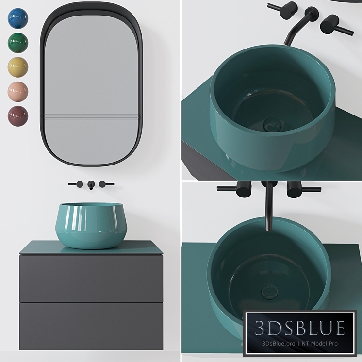 cielo and galassia furniture set 3DS Max - thumbnail 3