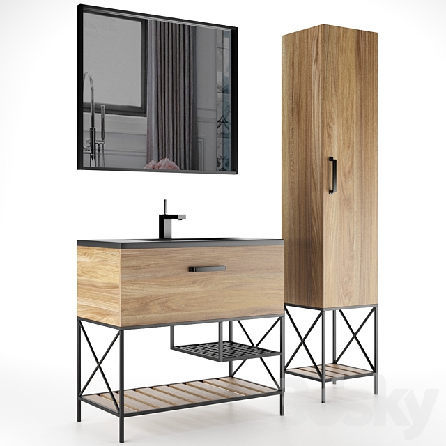 Comforty bathroom furniture Bradford 3ds Max - thumbnail 2