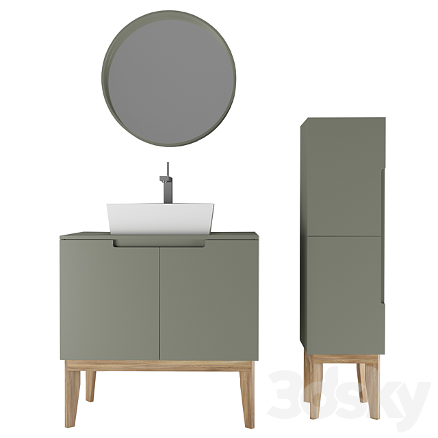 Cooper bathroom furniture 3ds Max - thumbnail 1