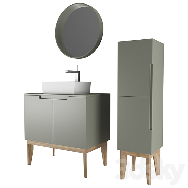 Cooper bathroom furniture 3ds Max - thumbnail 2