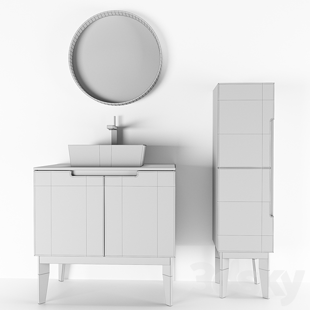 Cooper bathroom furniture 3ds Max - thumbnail 3