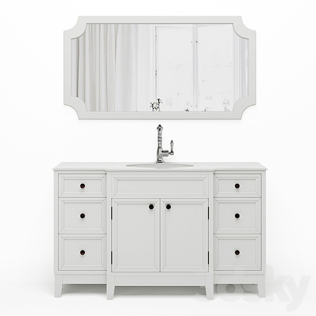 Downton Dantone Home bathroom cabinet 3ds Max - thumbnail 1