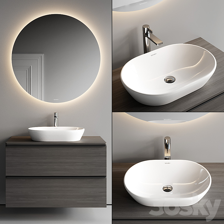 Duravit D-Neo Vanity Unit Set 3 3DS Max Model - thumbnail 1