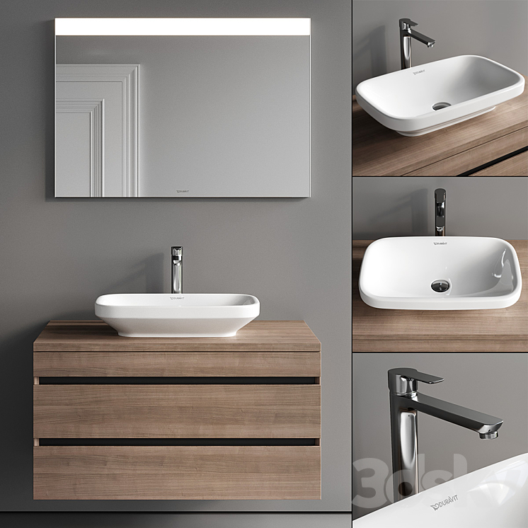 Duravit DuraStyle Vanity Unit Set 1 3DS Max Model - thumbnail 1