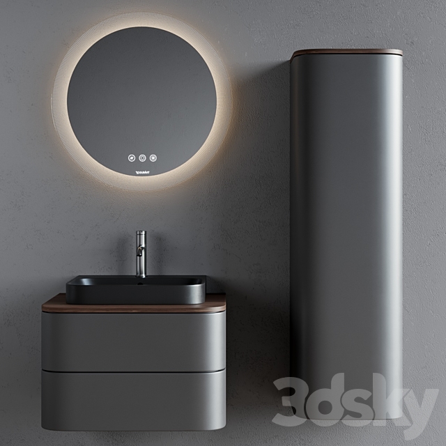 Duravit Happy D.2 Plus | Vanity unit 3ds Max - thumbnail 2