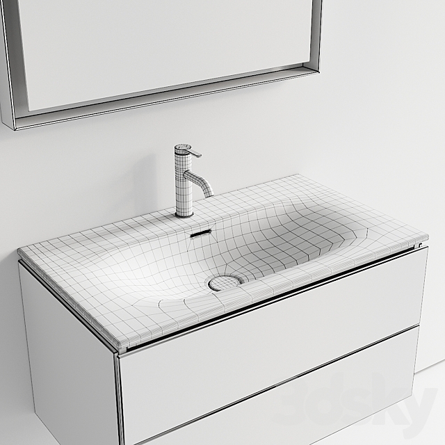 Duravit L-Cube Vanity Unit Set 2 3DS Max Model - thumbnail 5