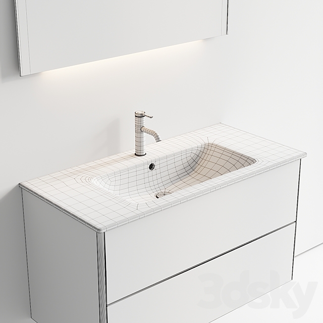 Duravit XSquare Vanity Unit Set 4 3DS Max Model - thumbnail 5