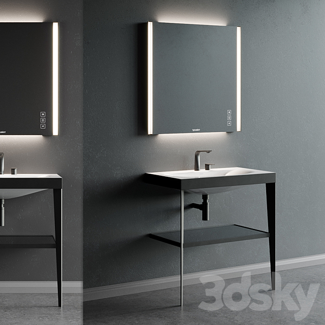 Duravit XViu | Console sink 3DS Max Model - thumbnail 2