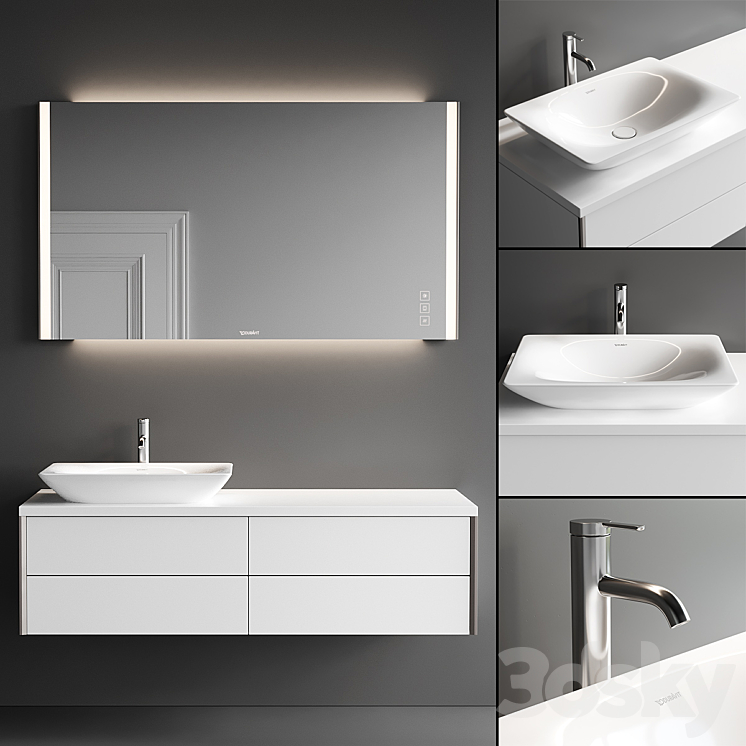 Duravit XViu Vanity Unit Set 2 3DS Max - thumbnail 1