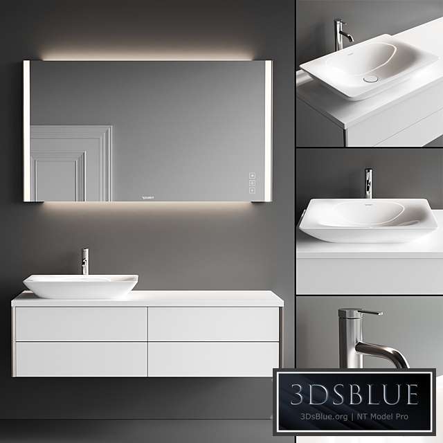 Duravit XViu Vanity Unit Set 2 3DS Max - thumbnail 3