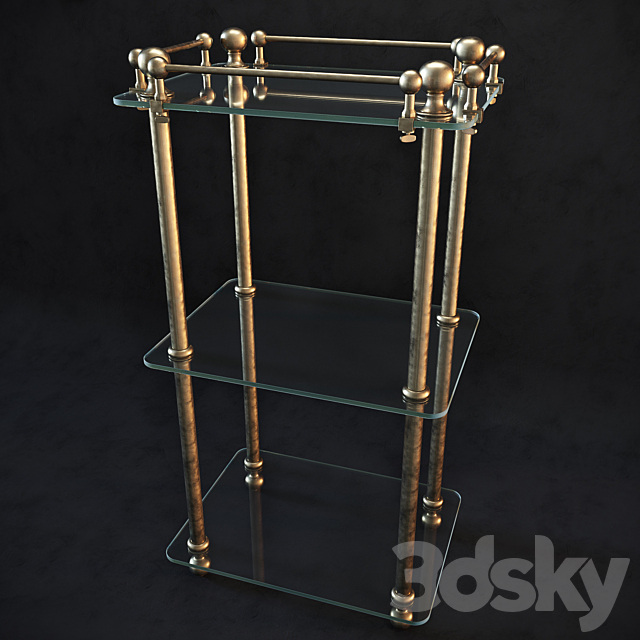 Eichholtz Bathroom Rack Devon 3ds Max - thumbnail 1