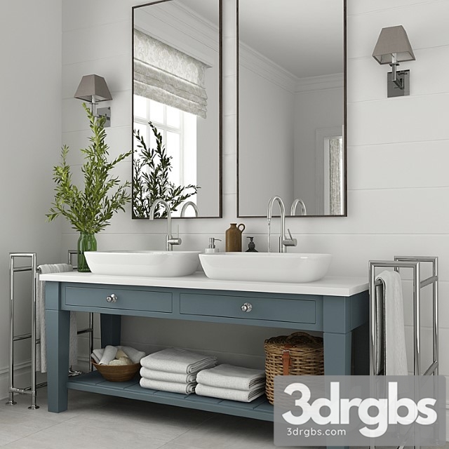 Furniture and Decor For Bathrooms 2 3dsmax Download - thumbnail 1