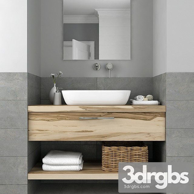 Furniture and Decor for Bathrooms 6 3dsmax Download - thumbnail 1