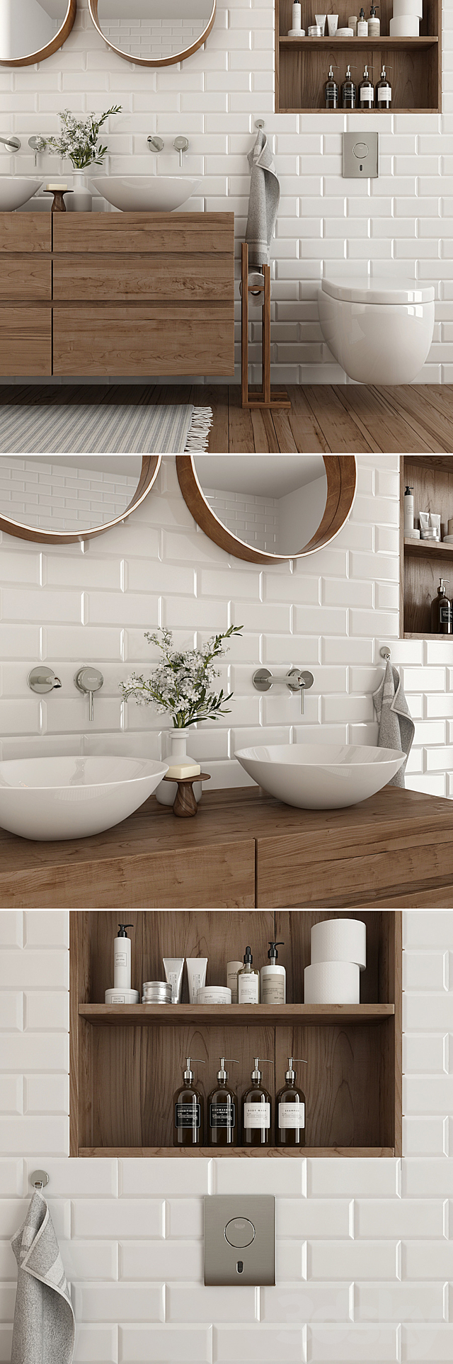 Furniture and decor for the bathroom 3ds Max - thumbnail 2