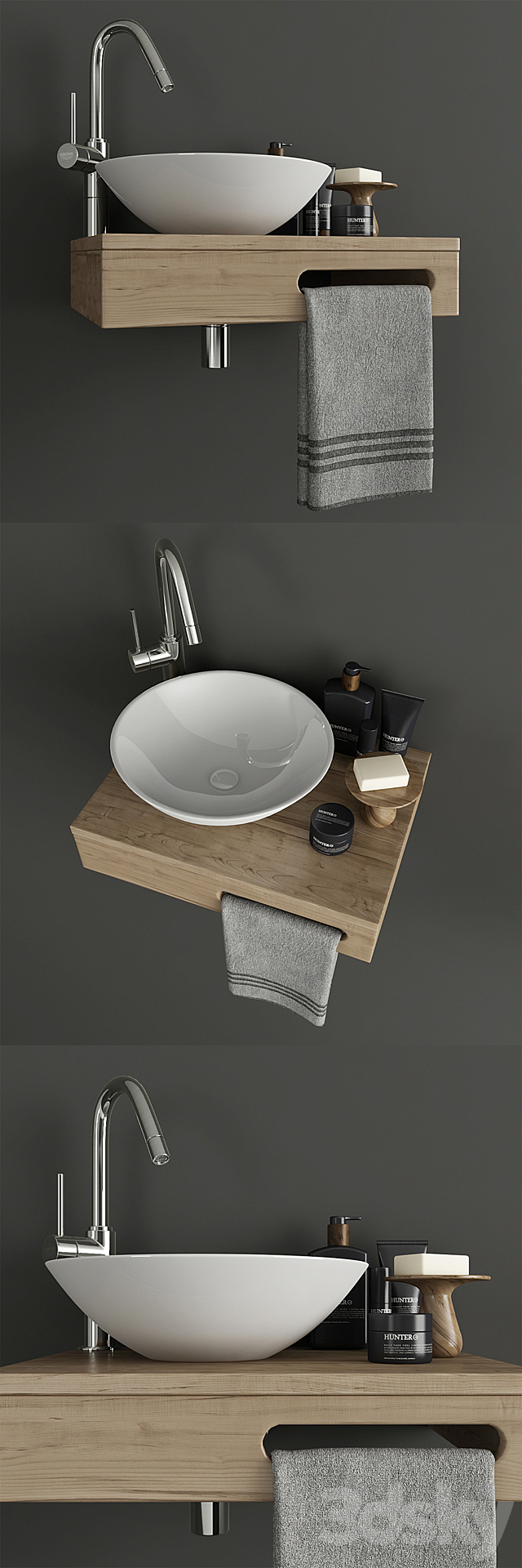 Furniture and decor for the bathroom 3DS Max Model - thumbnail 2