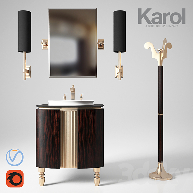 Furniture for bathrooms Karol Bania 3ds Max - thumbnail 1