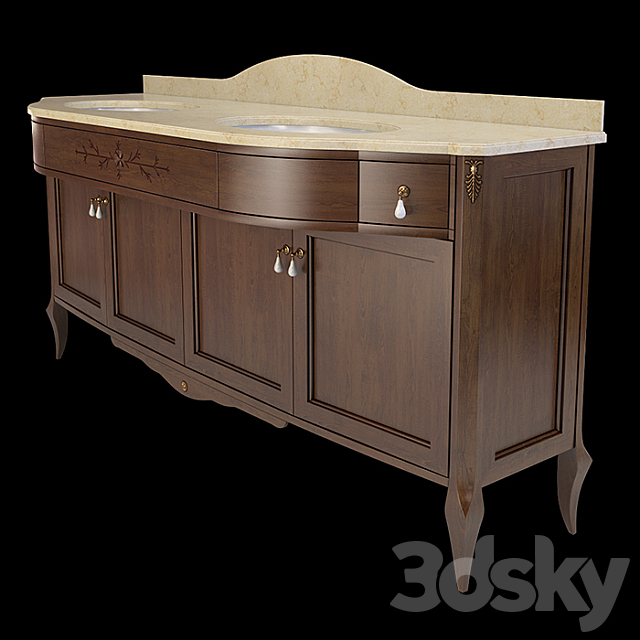 furniture set Epoque Plutone 3DS Max Model - thumbnail 2