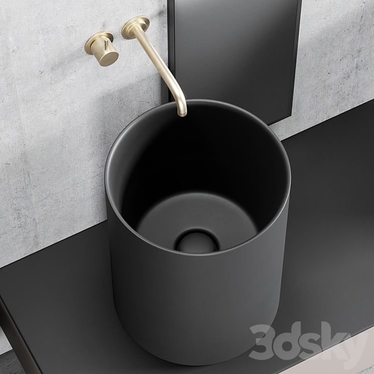 GALASSIA Core Countertop Ceramic Washbasin Set 1 3DS Max - thumbnail 2