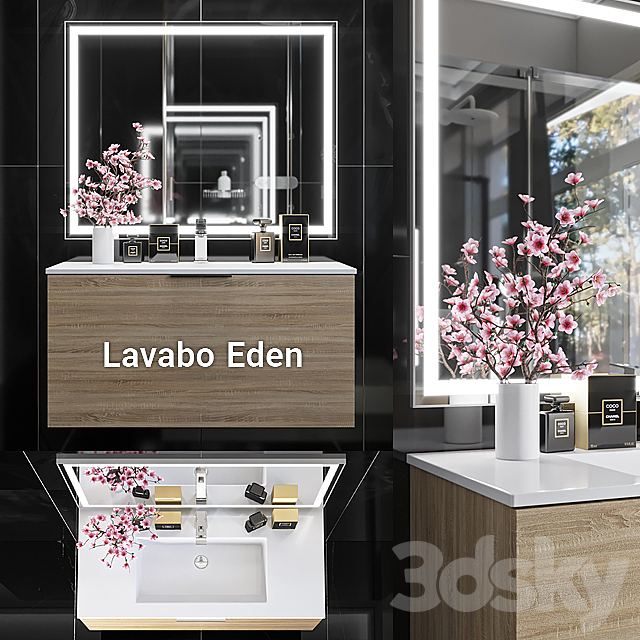 GALASSIA Lavabo Eden 3ds Max - thumbnail 1