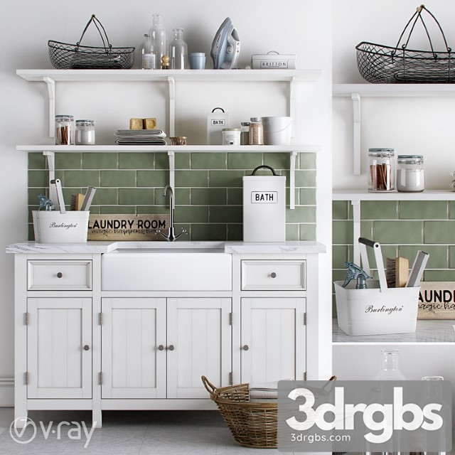 Green Utility Room Dominic Blackmore 3dsmax Download - thumbnail 1