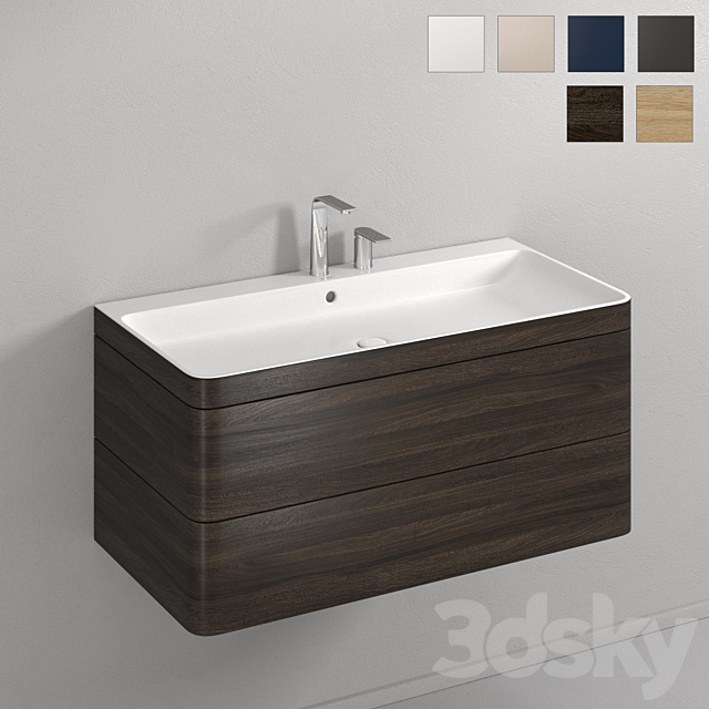 HAPPY D.2 PLUS Vanity unit By Duravit 3ds Max - thumbnail 1