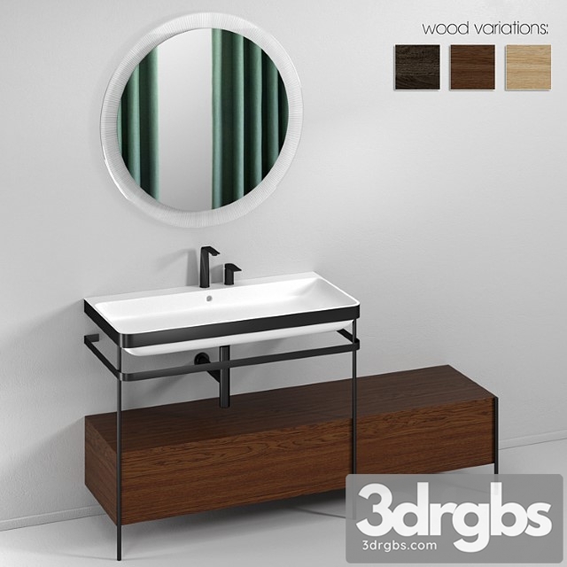 Happy D2 plus washbasin with drawers by duravit - thumbnail 1