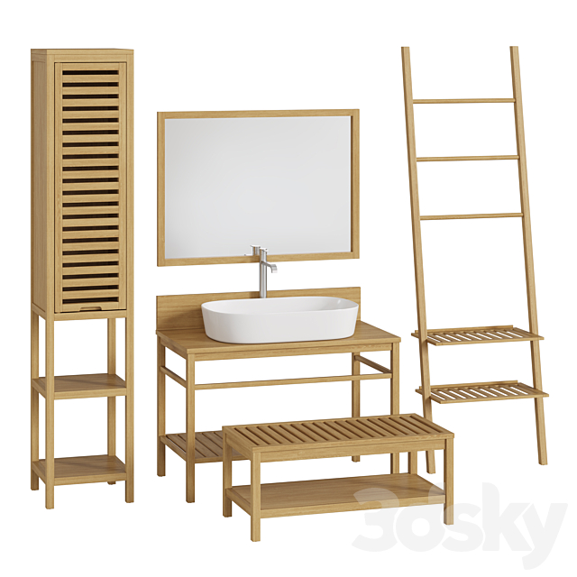 Haumea La redoute Bathroom furniture set # 02 3ds Max - thumbnail 1