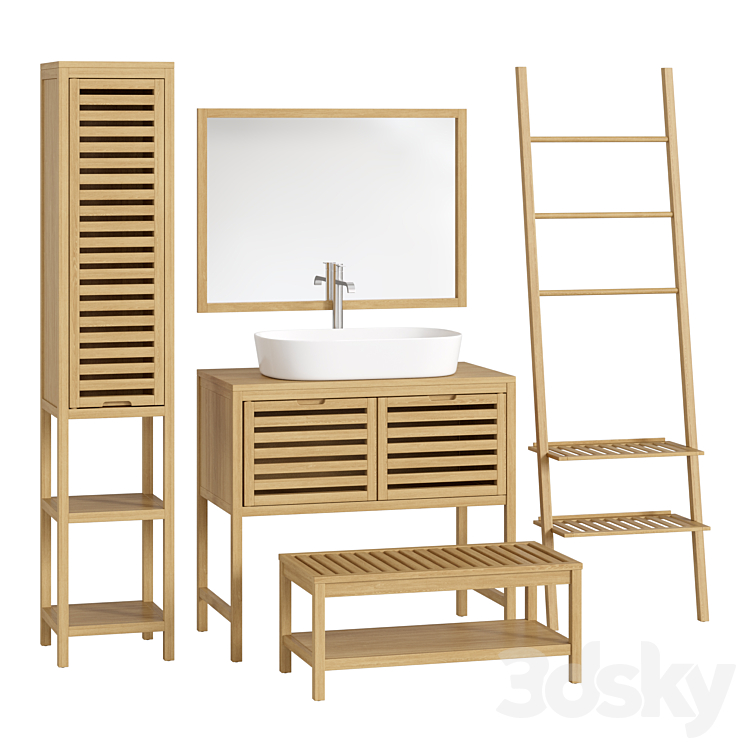 Haumea La redoute Bathroom furniture set # 03 3DS Max - thumbnail 1