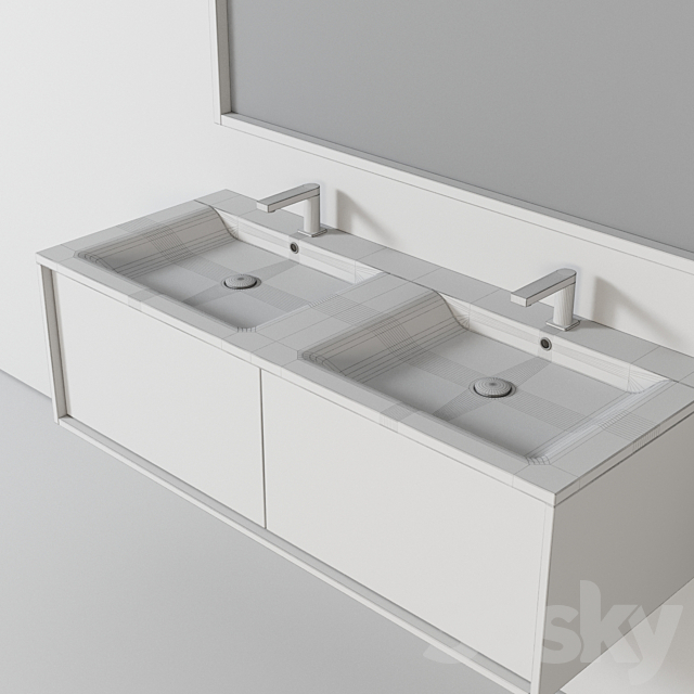 Hawaii Bathroom Furniture 3ds Max - thumbnail 3