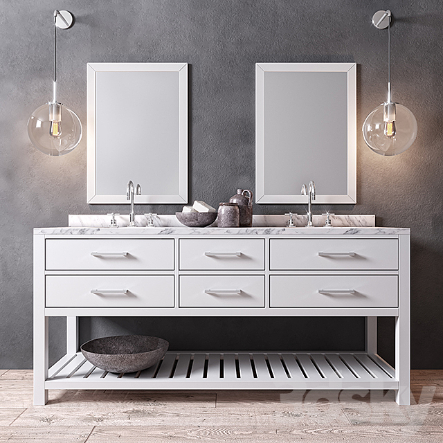 HUTTON DOUBLE WASHSTAND 3ds Max - thumbnail 1