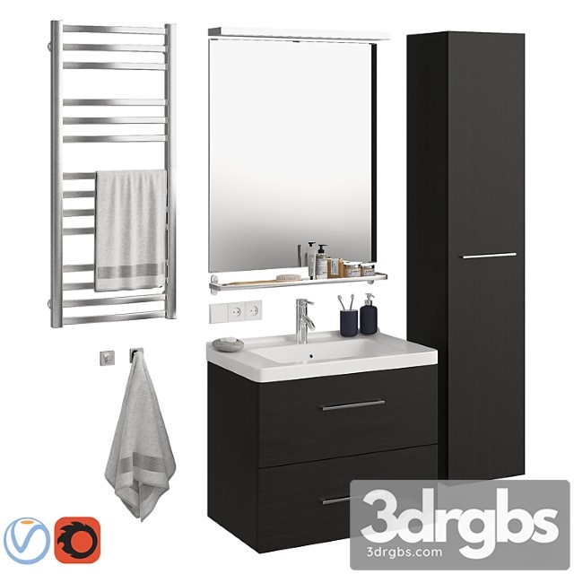 Ikea Godmorgon Set 1 3dsmax Download - thumbnail 1