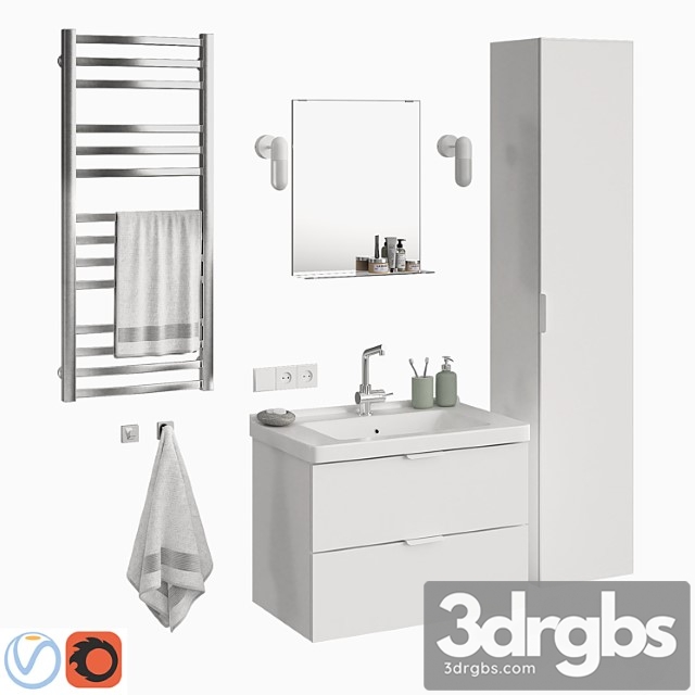 Ikea Godmorgon Set 3 3dsmax Download - thumbnail 1