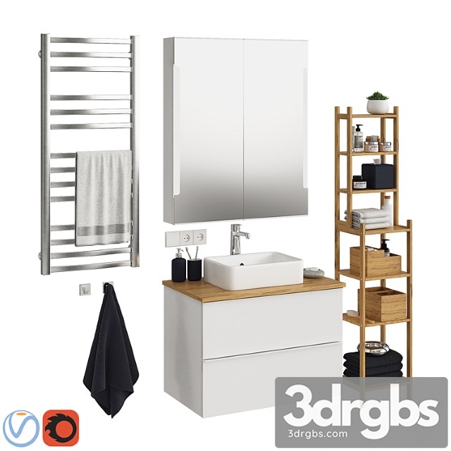 Ikea Godmorgon Set 5 3dsmax Download - thumbnail 1