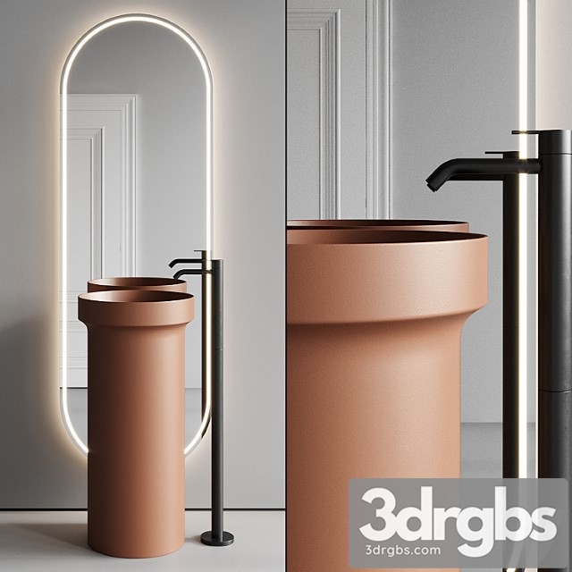 Inbani Arc Vanity Unit Set 1 3dsmax Download - thumbnail 1