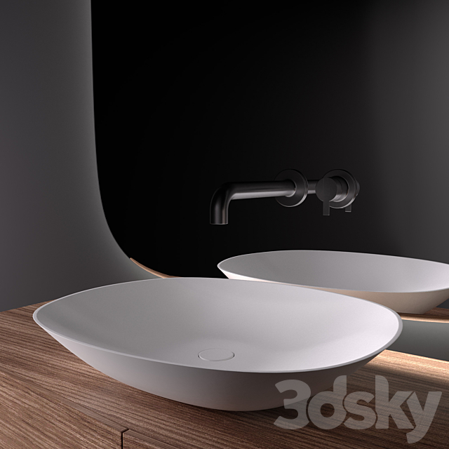 INBANI FORMA Wooden vanity unit 3ds Max - thumbnail 2