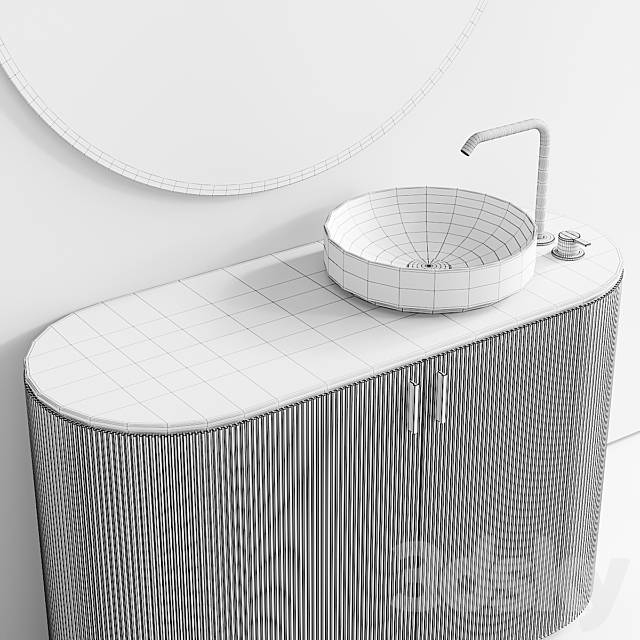 Inbani Grate Vanity Unit Set 10 3DS Max Model - thumbnail 5