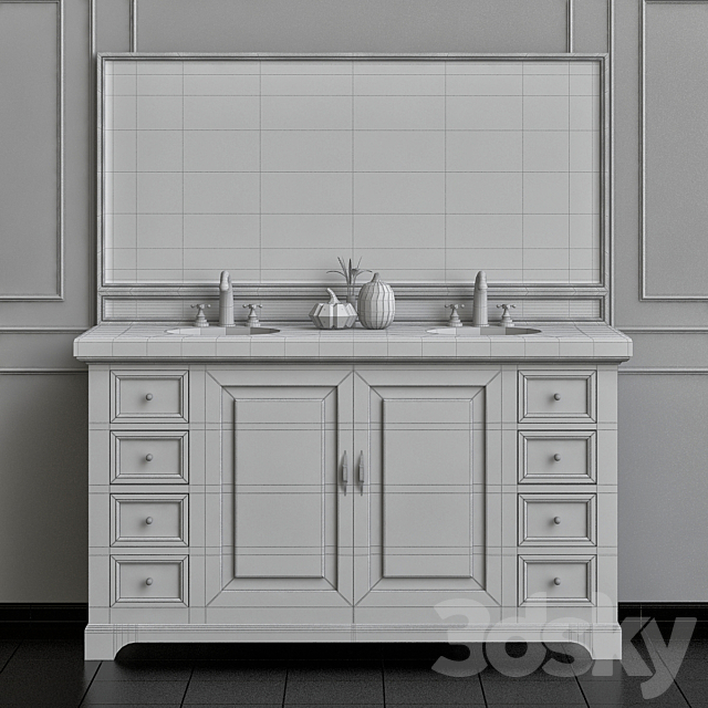 James Martin Signature Vanities Providence 3DS Max Model - thumbnail 3