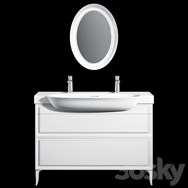 Laufen the New Classic Washbasins 3DS Max Model - thumbnail 3