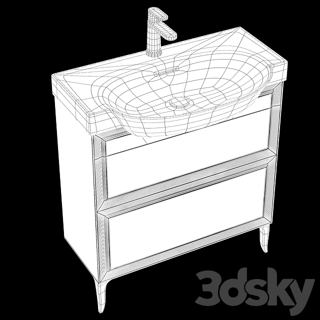 Laufen the New Classic Washbasins 3DS Max Model - thumbnail 5